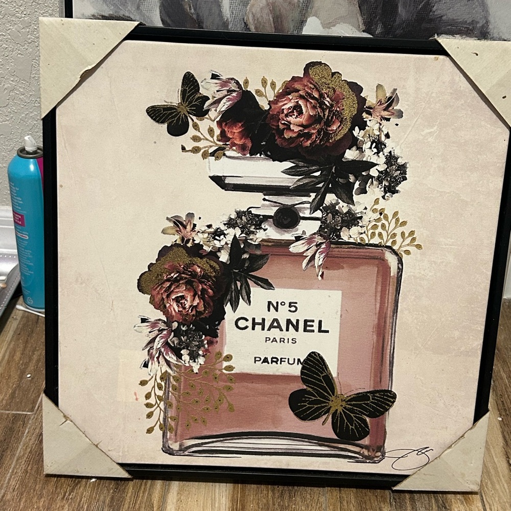 Chanel No. 5 Floral Art Print
